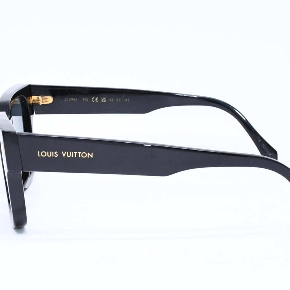 極美品 LOUIS VUITTON ルイヴィトン サングラス アイウェア エスケイプ スクエア Z1496E ブラック サイズ53◻︎22 中古 4a006542