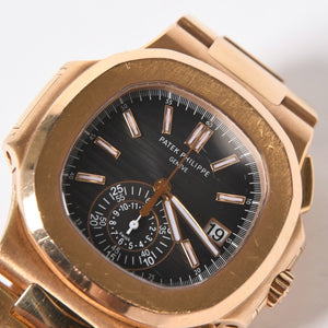 PATEK PHILIPPE パテック フィリップ ノーチラス 5980 1R-001 ノーチラス グレーダイヤル PG 時計 2016年ギャラ付き 中古 4a006557