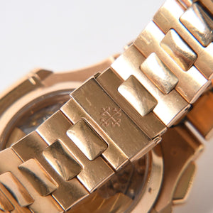 PATEK PHILIPPE パテック フィリップ ノーチラス 5980 1R-001 ノーチラス グレーダイヤル PG 時計 2016年ギャラ付き 中古 4a006557