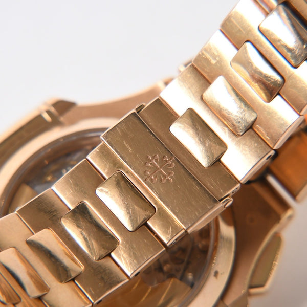 PATEK PHILIPPE パテック フィリップ ノーチラス 5980 1R-001 ノーチラス グレーダイヤル PG 時計 2016年ギャラ付き 中古 4a006557