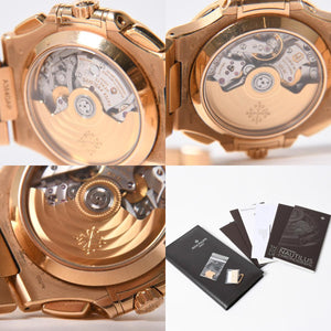 PATEK PHILIPPE パテック フィリップ ノーチラス 5980 1R-001 ノーチラス グレーダイヤル PG 時計 2016年ギャラ付き 中古 4a006557