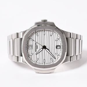 PATEK PHILIPPE パテック フィリップ NAUTILUS ノーチラス 腕時計 7118/1A-010 ステンレススチール シルバー文字盤 極美品 中古 4a006554
