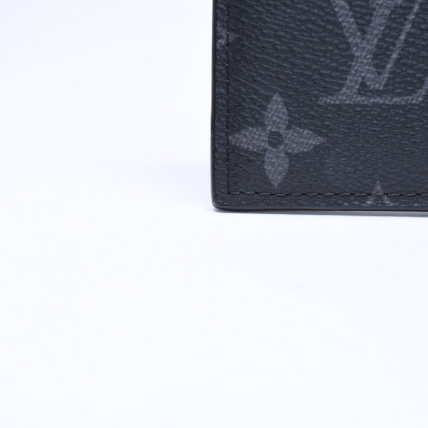 LOUIS VUITTON ルイヴィトン モノグラムエクリプス コインケース コインカードホルダー M30271 ノワール 美品 中古 4a006562