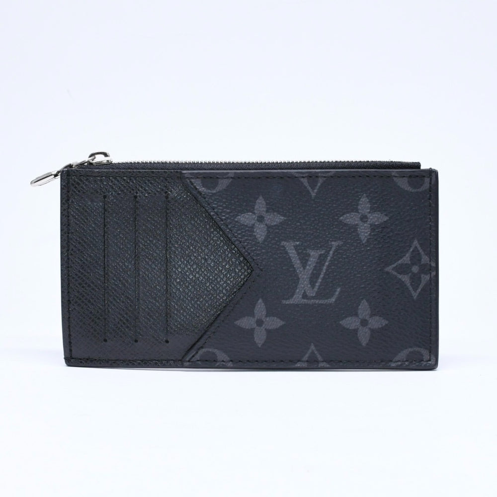 LOUIS VUITTON ルイヴィトン モノグラムエクリプス コインケース コインカードホルダー M30271 ノワール 美品 中古 4a006562