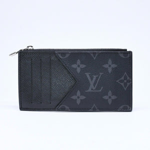 LOUIS VUITTON ルイヴィトン モノグラムエクリプス コインケース コインカードホルダー M30271 ノワール 美品 中古 4a006562