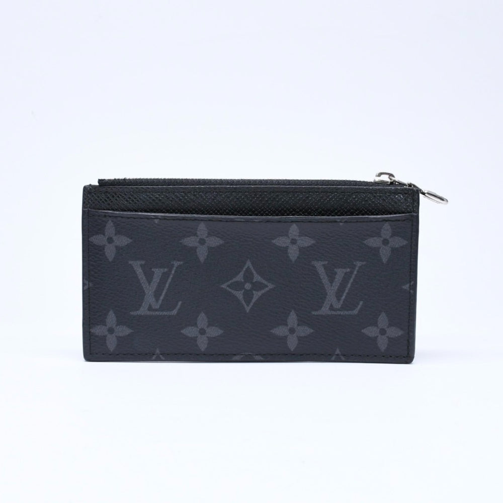 LOUIS VUITTON ルイヴィトン モノグラムエクリプス コインケース コインカードホルダー M30271 ノワール 美品 中古 4a006562