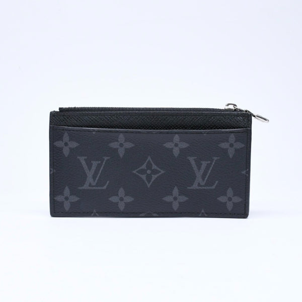LOUIS VUITTON ルイヴィトン モノグラムエクリプス コインケース コインカードホルダー M30271 ノワール 美品 中古 4a006562