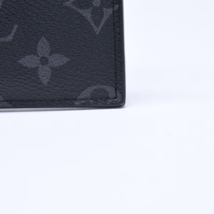 LOUIS VUITTON ルイヴィトン モノグラムエクリプス コインケース コインカードホルダー M30271 ノワール 美品 中古 4a006562