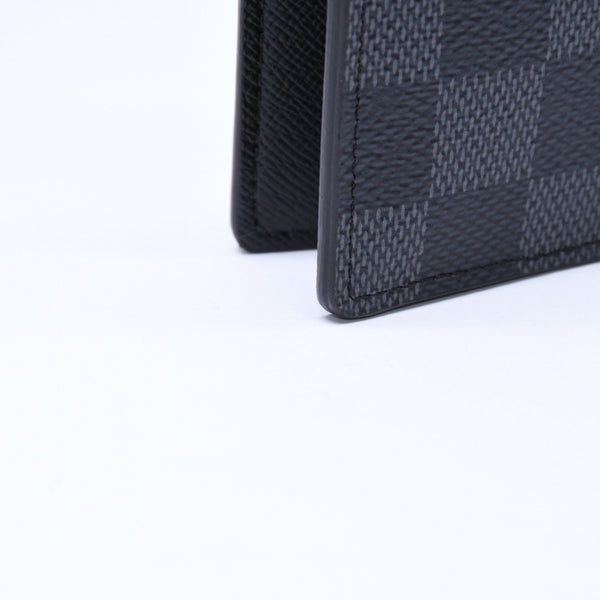 極美品 LOUIS VUITTON ルイ ヴィトン オーガナイザードゥポッシュ カードケース KTイニシャル入り ダミエ ブラック N63143 中古 4a006568