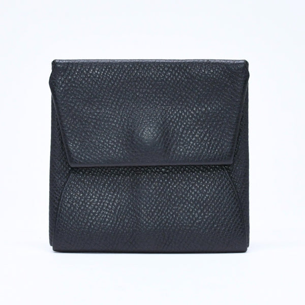HERMES エルメス 財布 コインケース 小銭入れ バスティア A刻印 ヴォーエプソン シルバー金具 ブラック 美品 中古 4a006648