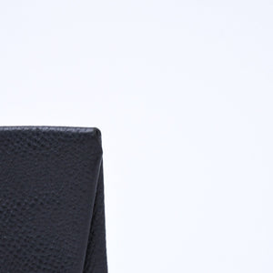 HERMES エルメス 財布 コインケース 小銭入れ バスティア A刻印 ヴォーエプソン シルバー金具 ブラック 美品 中古 4a006648