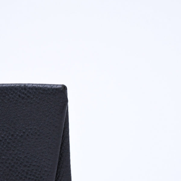 HERMES エルメス 財布 コインケース 小銭入れ バスティア A刻印 ヴォーエプソン シルバー金具 ブラック 美品 中古 4a006648