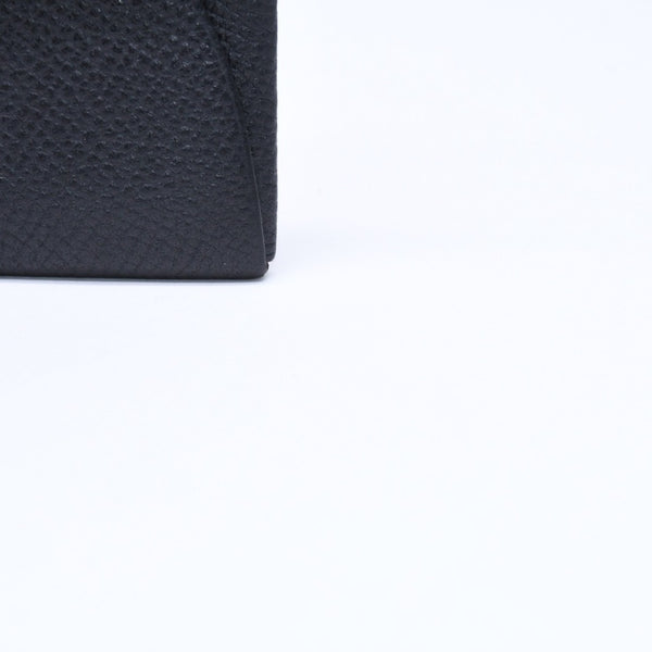 HERMES エルメス 財布 コインケース 小銭入れ バスティア A刻印 ヴォーエプソン シルバー金具 ブラック 美品 中古 4a006648