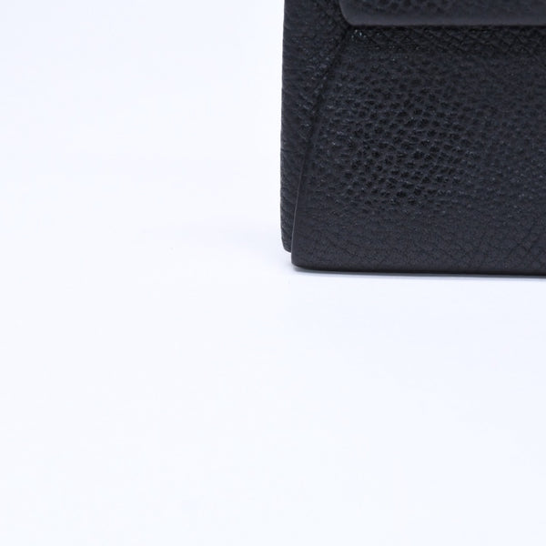 HERMES エルメス 財布 コインケース 小銭入れ バスティア A刻印 ヴォーエプソン シルバー金具 ブラック 美品 中古 4a006648