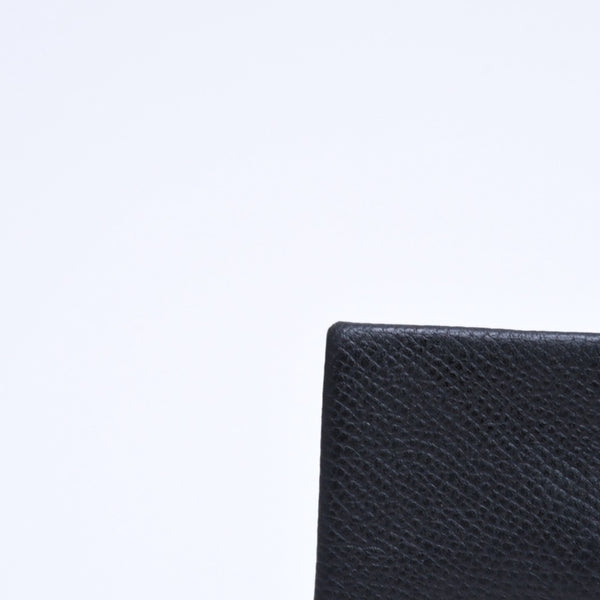 HERMES エルメス 財布 コインケース 小銭入れ バスティア A刻印 ヴォーエプソン シルバー金具 ブラック 美品 中古 4a006648