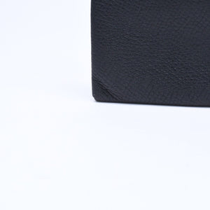 HERMES エルメス 財布 コインケース 小銭入れ バスティア A刻印 ヴォーエプソン シルバー金具 ブラック 美品 中古 4a006648