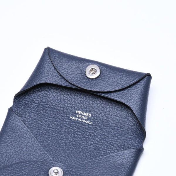 新品同様品 HERMES エルメス 財布 コインケース 小銭入れ バスティア B刻印 シルバー金具 ヴォーエプソン 中古 4a006766