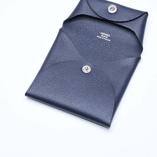 新品同様品 HERMES エルメス 財布 コインケース 小銭入れ バスティア B刻印 シルバー金具 ヴォーエプソン 中古 4a006766