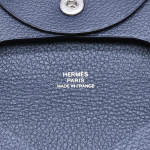 新品同様品 HERMES エルメス 財布 コインケース 小銭入れ バスティア B刻印 シルバー金具 ヴォーエプソン 中古 4a006766