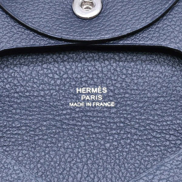 新品同様品 HERMES エルメス 財布 コインケース 小銭入れ バスティア B刻印 シルバー金具 ヴォーエプソン 中古 4a006766