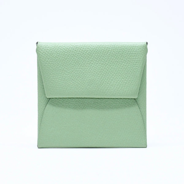 新品同様品 HERMES エルメス 財布 コインケース 小銭入れ バスティア ヴェールクリケット グリーン Z刻印 中古 4a006765