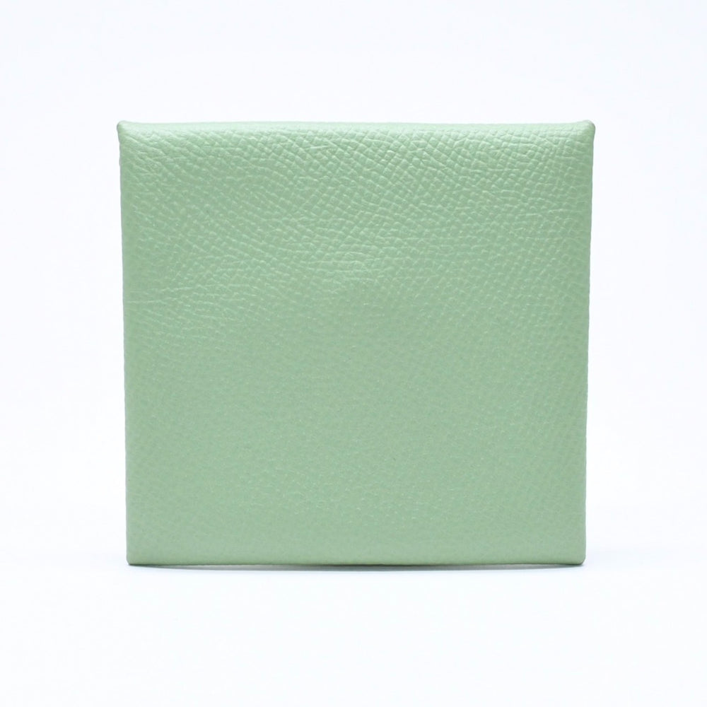 新品同様品 HERMES エルメス 財布 コインケース 小銭入れ バスティア ヴェールクリケット グリーン Z刻印 中古 4a006765