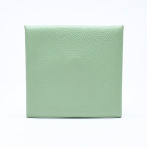 新品同様品 HERMES エルメス 財布 コインケース 小銭入れ バスティア ヴェールクリケット グリーン Z刻印 中古 4a006765