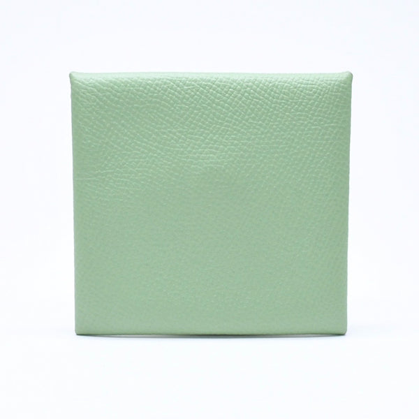 新品同様品 HERMES エルメス 財布 コインケース 小銭入れ バスティア ヴェールクリケット グリーン Z刻印 中古 4a006765