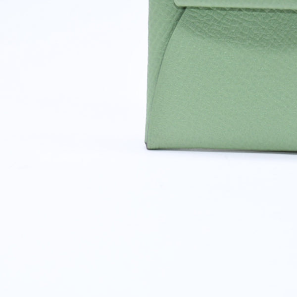 新品同様品 HERMES エルメス 財布 コインケース 小銭入れ バスティア ヴェールクリケット グリーン Z刻印 中古 4a006765