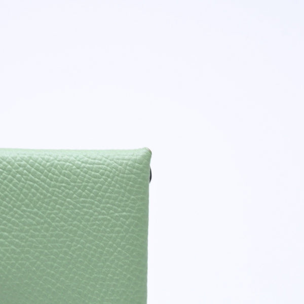 新品同様品 HERMES エルメス 財布 コインケース 小銭入れ バスティア ヴェールクリケット グリーン Z刻印 中古 4a006765