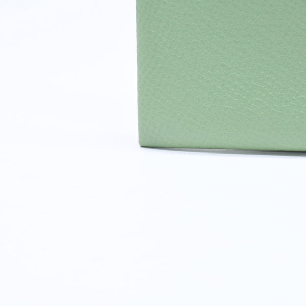 新品同様品 HERMES エルメス 財布 コインケース 小銭入れ バスティア ヴェールクリケット グリーン Z刻印 中古 4a006765