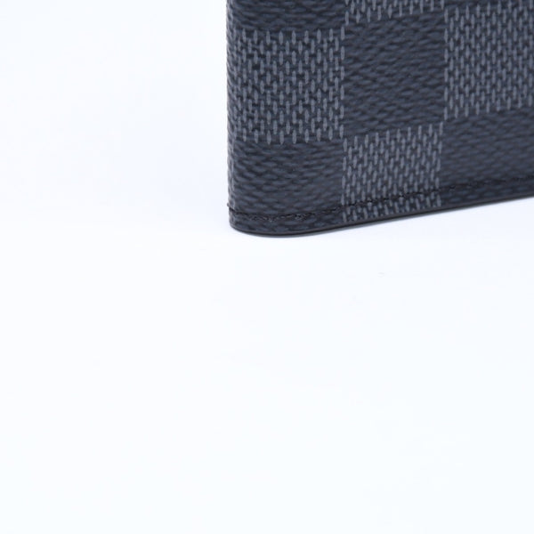 極美品 LOUIS VUITTON ルイ ヴィトン オーガナイザードゥポッシュ カードケース KTイニシャル入り ダミエ ブラック N63143 中古 4a006568