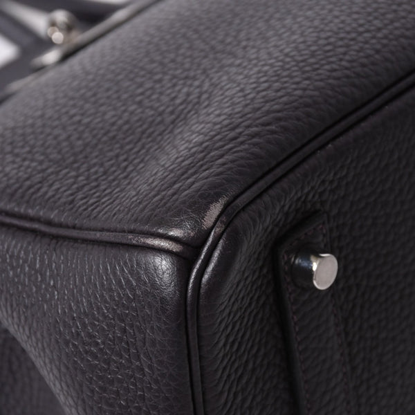 極美品 HERMES エルメス BIRKIN バーキン35 パープル系 シルバー金具 T刻印 トリヨンクレマンス ハンドバッグ 中古 4a006581