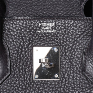 極美品 HERMES エルメス BIRKIN バーキン35 パープル系 シルバー金具 T刻印 トリヨンクレマンス ハンドバッグ 中古 4a006581