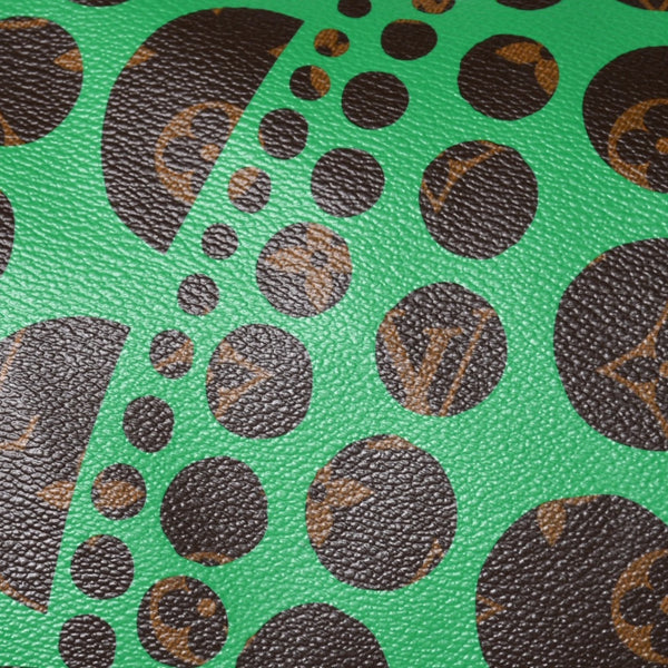 極美品 LOUIS VUITTON ルイヴィトン モノグラム パンプキン キーポルバンドリエール 55 グリーン 2WAY ボストンバッグ 草間彌生 M40696 中古 4a006596