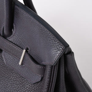 極美品 HERMES エルメス BIRKIN バーキン35 パープル系 シルバー金具 T刻印 トリヨンクレマンス ハンドバッグ 中古 4a006581