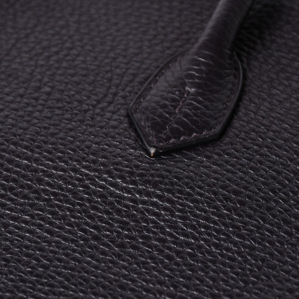 極美品 HERMES エルメス BIRKIN バーキン35 パープル系 シルバー金具 T刻印 トリヨンクレマンス ハンドバッグ 中古 4a006581