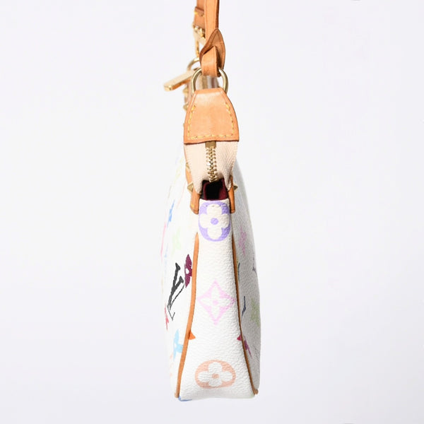 極美品 LOUIS VUITTON ルイヴィトン ポシェット アクセソワール アクセサリーポーチ M92649 モノグラム マルチカラー 村上隆 中古 4a006586