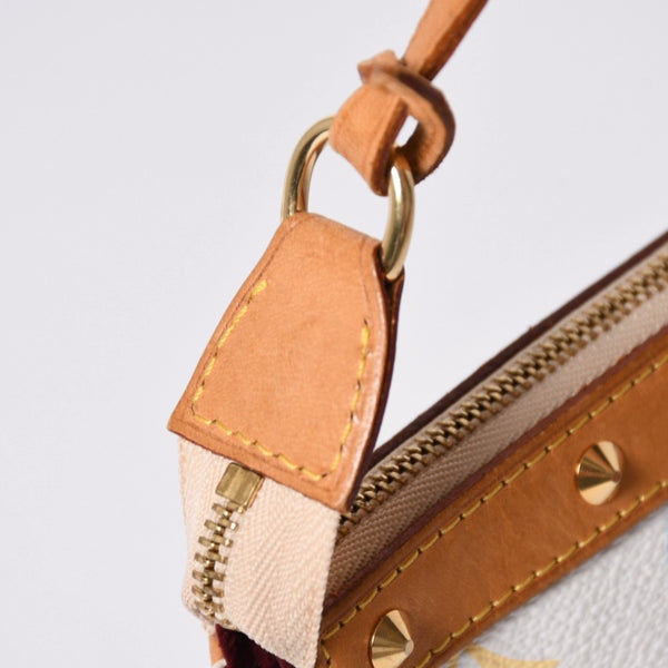 極美品 LOUIS VUITTON ルイヴィトン ポシェット アクセソワール アクセサリーポーチ M92649 モノグラム マルチカラー 村上隆 中古 4a006586