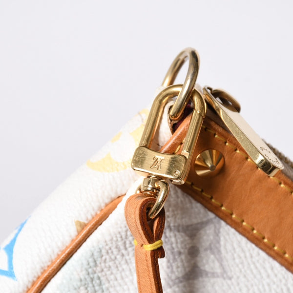 極美品 LOUIS VUITTON ルイヴィトン ポシェット アクセソワール アクセサリーポーチ M92649 モノグラム マルチカラー 村上隆 中古 4a006586
