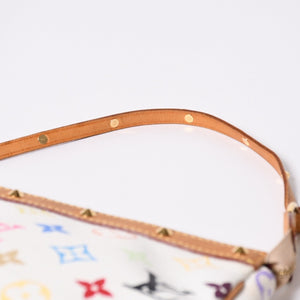 極美品 LOUIS VUITTON ルイヴィトン ポシェット アクセソワール アクセサリーポーチ M92649 モノグラム マルチカラー 村上隆 中古 4a006586