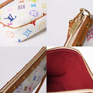 極美品 LOUIS VUITTON ルイヴィトン ポシェット アクセソワール アクセサリーポーチ M92649 モノグラム マルチカラー 村上隆 中古 4a006586