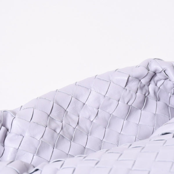 極美品 BOTTEGA VENETA ボッテガヴェネタ スモール ホップ イントレチャート ワンショルダーバッグ レザー パープル 中古 4a006399
