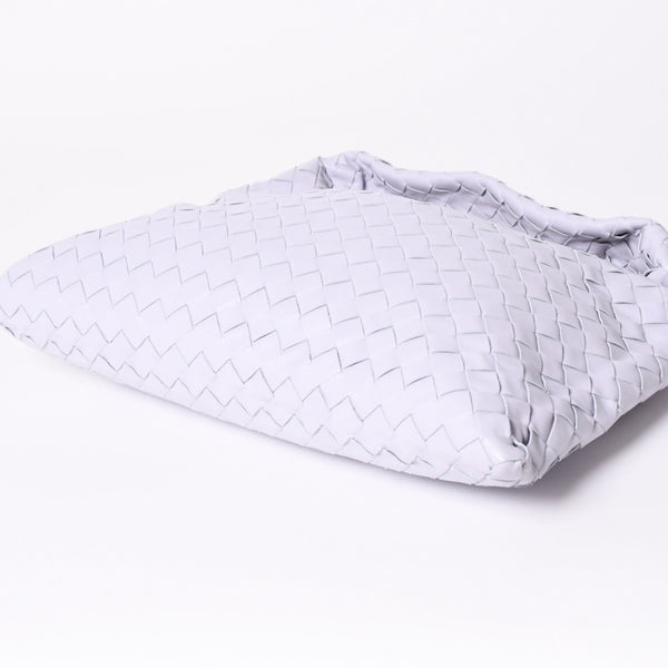 極美品 BOTTEGA VENETA ボッテガヴェネタ スモール ホップ イントレチャート ワンショルダーバッグ レザー パープル 中古 4a006399