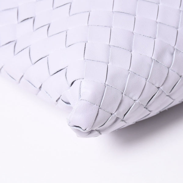 極美品 BOTTEGA VENETA ボッテガヴェネタ スモール ホップ イントレチャート ワンショルダーバッグ レザー パープル 中古 4a006399