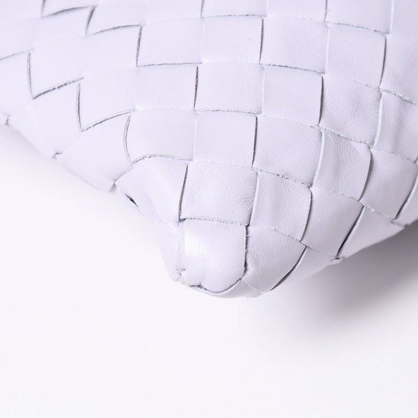 極美品 BOTTEGA VENETA ボッテガヴェネタ スモール ホップ イントレチャート ワンショルダーバッグ レザー パープル 中古 4a006399