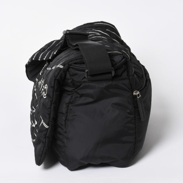 極美品 CHANEL シャネル スポーツライン ナイロン メッセンジャーバッグ A32807 キルティング 10番台 ブラック ココマーク 中古 4a006584