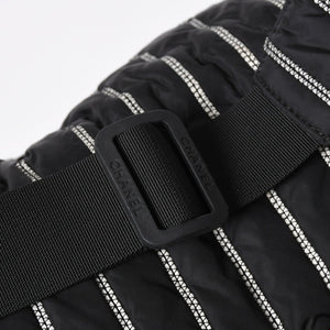 極美品 CHANEL シャネル スポーツライン ナイロン メッセンジャーバッグ A32807 キルティング 10番台 ブラック ココマーク 中古 4a006584