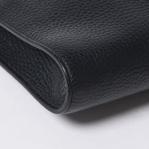 TOM FORD トムフォード クラッチバッグ セカンドバッグ クラッチバッグ H0355P 026 AAD ネイビー レザー シルバー金具 美品 中古 4a006585