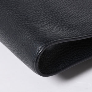 TOM FORD トムフォード クラッチバッグ セカンドバッグ クラッチバッグ H0355P 026 AAD ネイビー レザー シルバー金具 美品 中古 4a006585